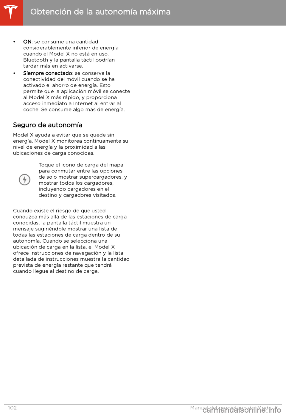 TESLA MODEL X 2020 Manual del propietario (in Spanish) TESLA MODEL X 2020 Manual del propietario (in Spanish)