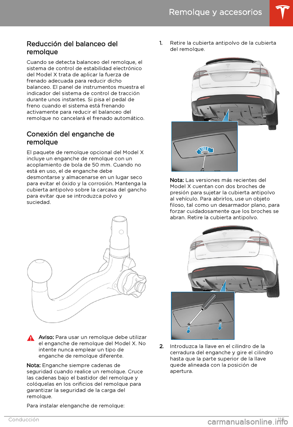 TESLA MODEL X 2020 Manual del propietario (in Spanish) Reducci TESLA MODEL X 2020 Manual del propietario (in Spanish) Reducci