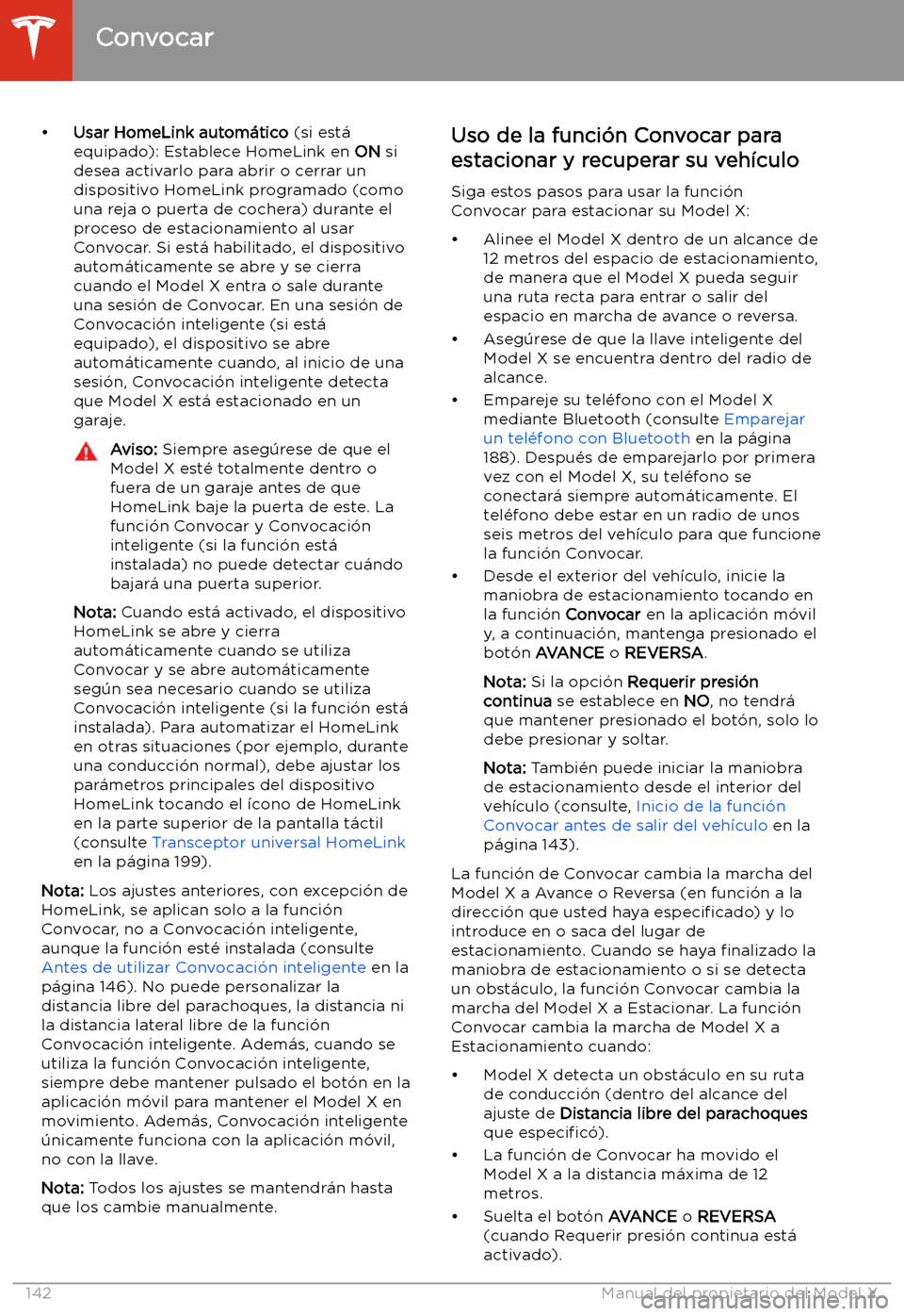 TESLA MODEL X 2020 Manual del propietario (in Spanish) TESLA MODEL X 2020 Manual del propietario (in Spanish)