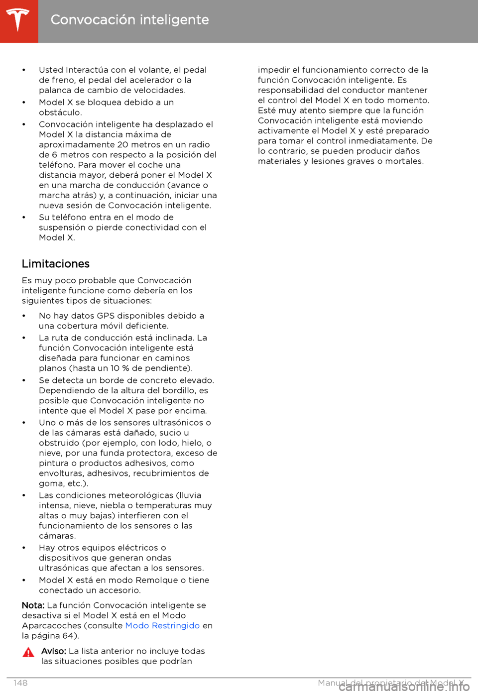 TESLA MODEL X 2020 Manual del propietario (in Spanish) TESLA MODEL X 2020 Manual del propietario (in Spanish)
