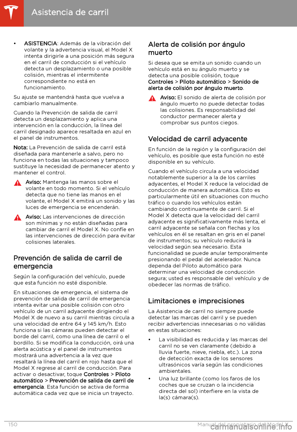 TESLA MODEL X 2020 Manual del propietario (in Spanish) TESLA MODEL X 2020 Manual del propietario (in Spanish)