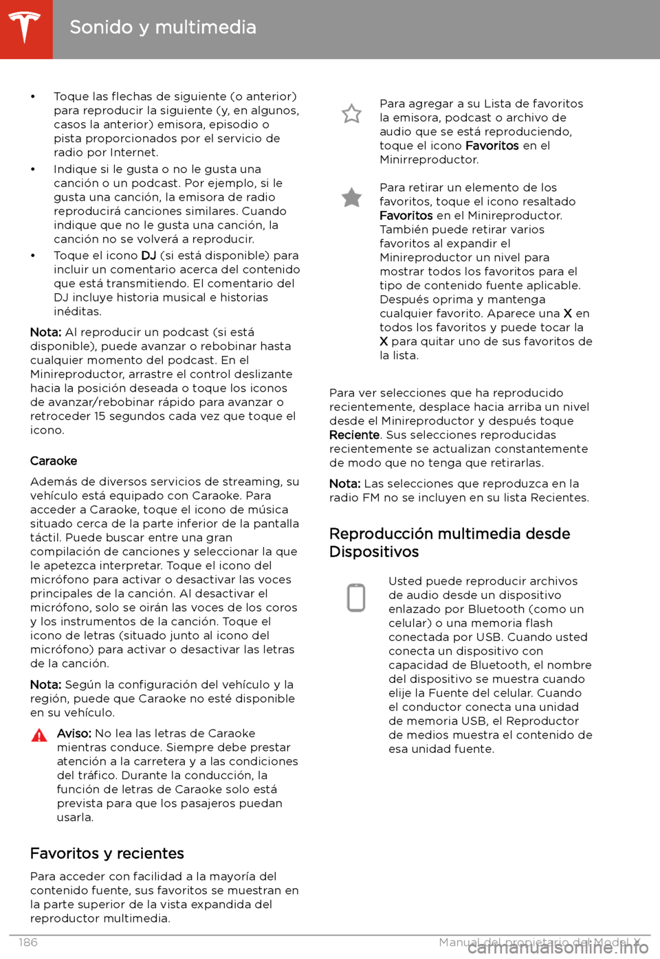 TESLA MODEL X 2020 Manual del propietario (in Spanish) TESLA MODEL X 2020 Manual del propietario (in Spanish)