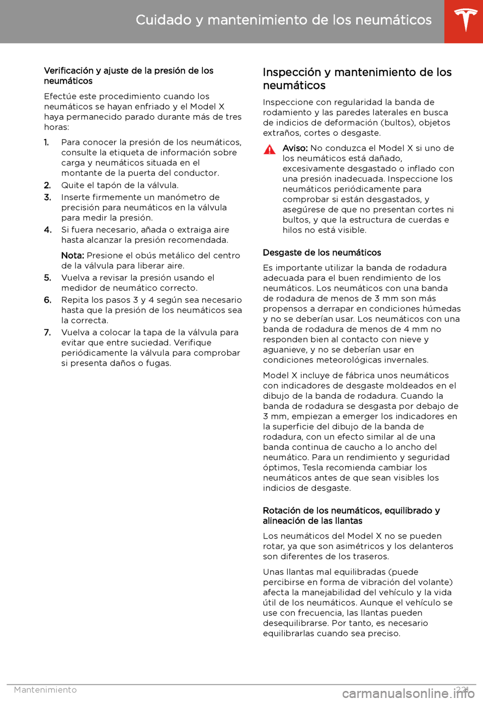 TESLA MODEL X 2020 Manual del propietario (in Spanish) Veri TESLA MODEL X 2020 Manual del propietario (in Spanish) Veri