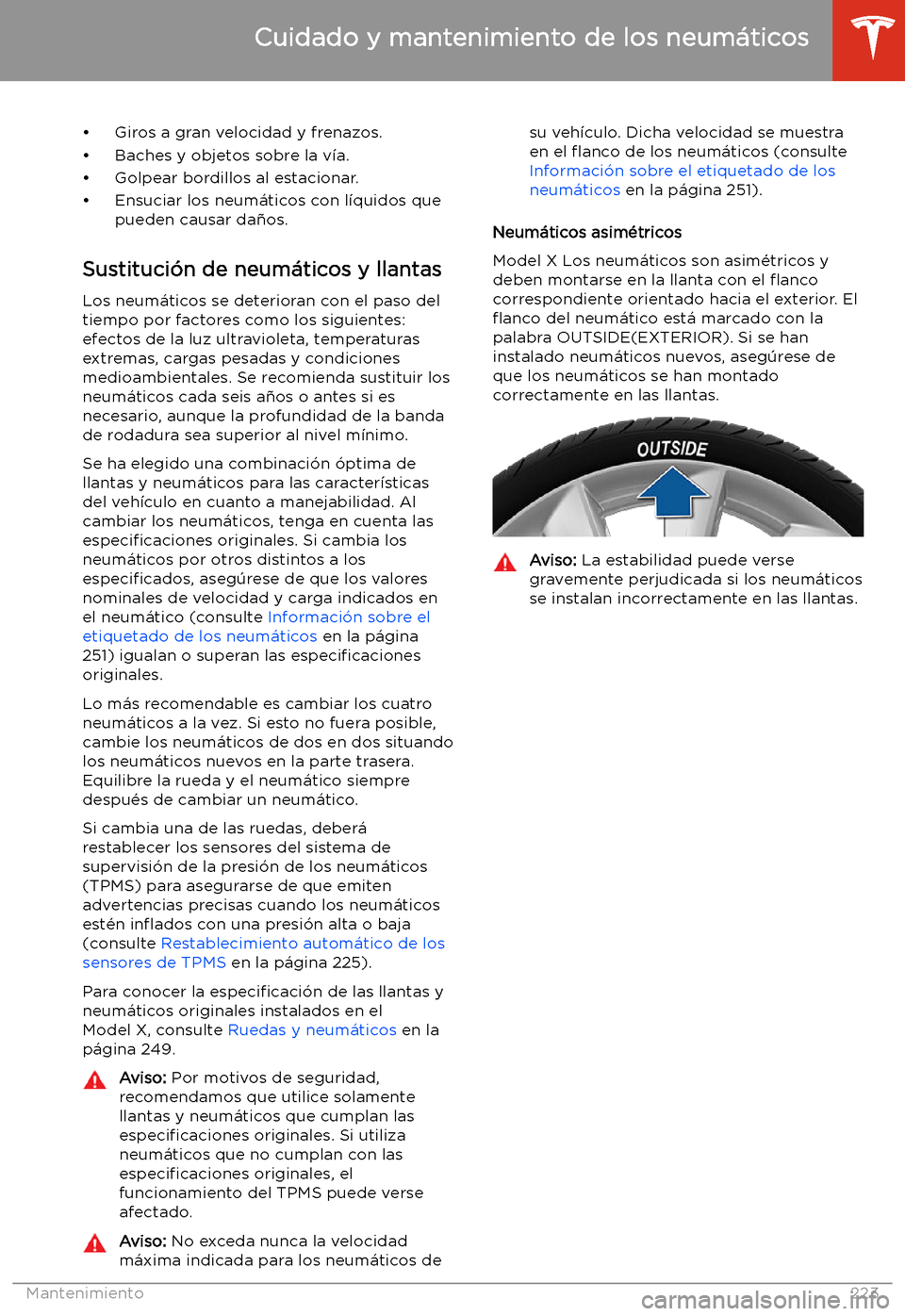 TESLA MODEL X 2020 Manual del propietario (in Spanish) TESLA MODEL X 2020 Manual del propietario (in Spanish)