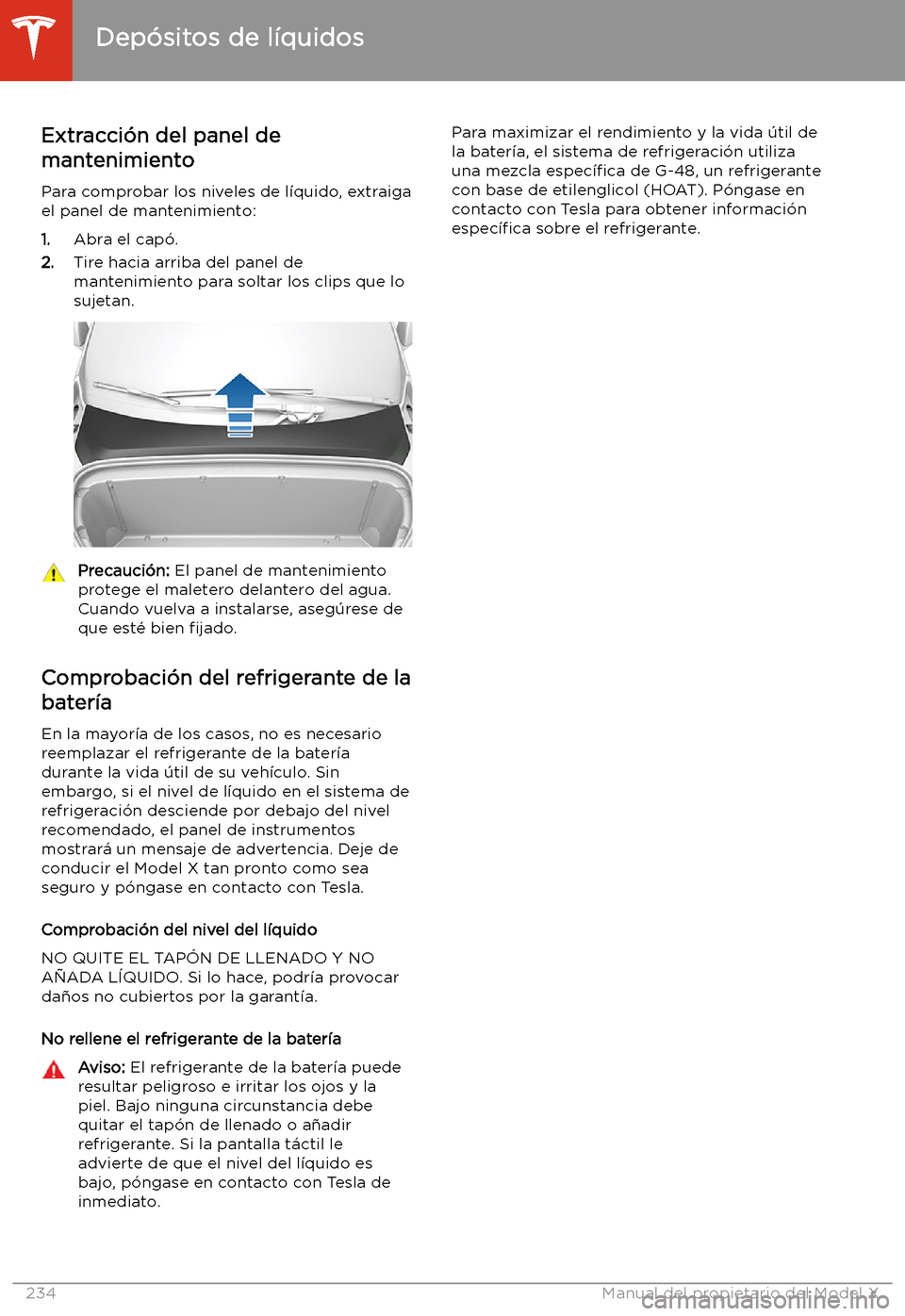 TESLA MODEL X 2020 Manual del propietario (in Spanish) Dep TESLA MODEL X 2020 Manual del propietario (in Spanish) Dep