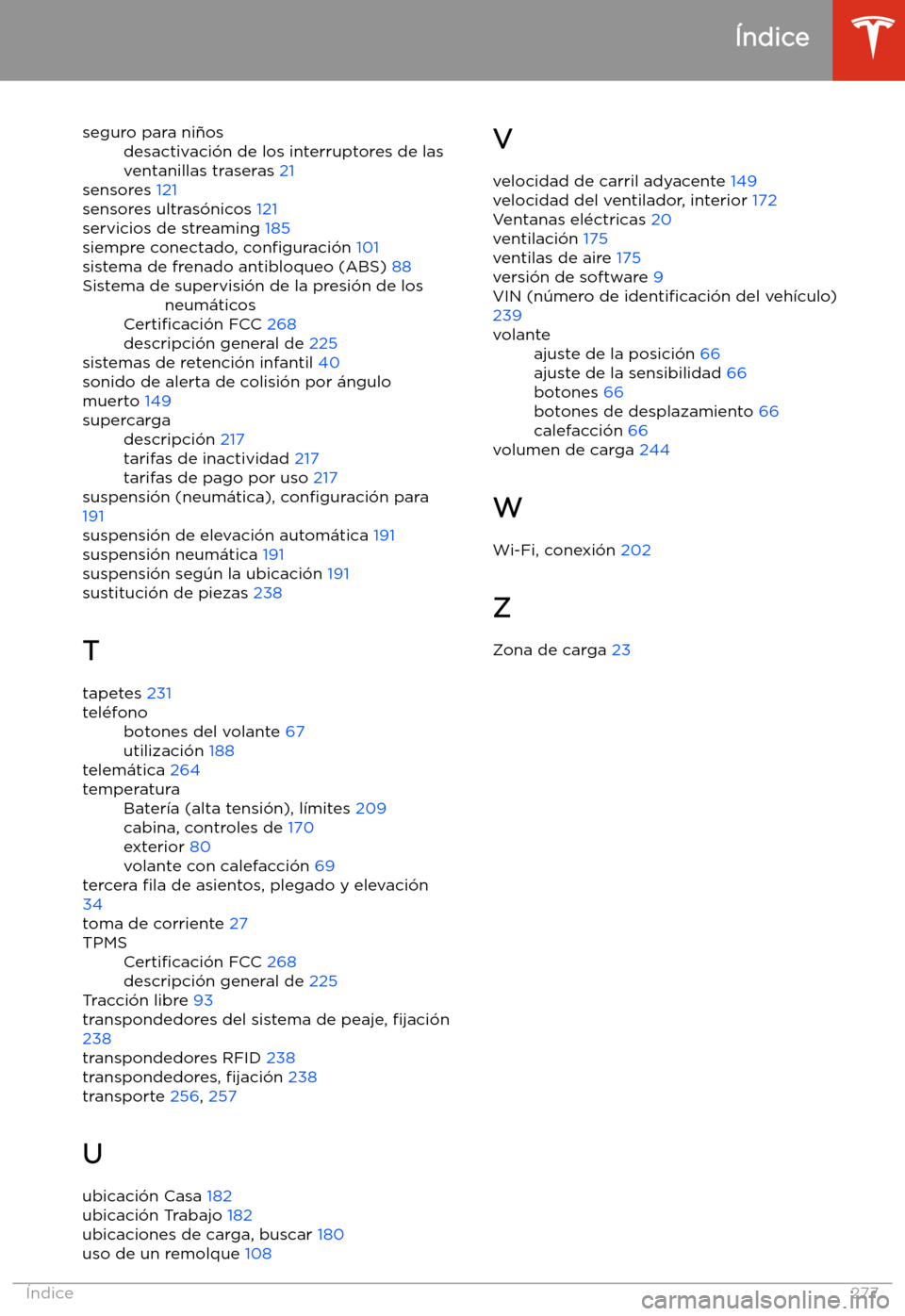 TESLA MODEL X 2020  Manual del propietario (in Spanish) seguro para ni