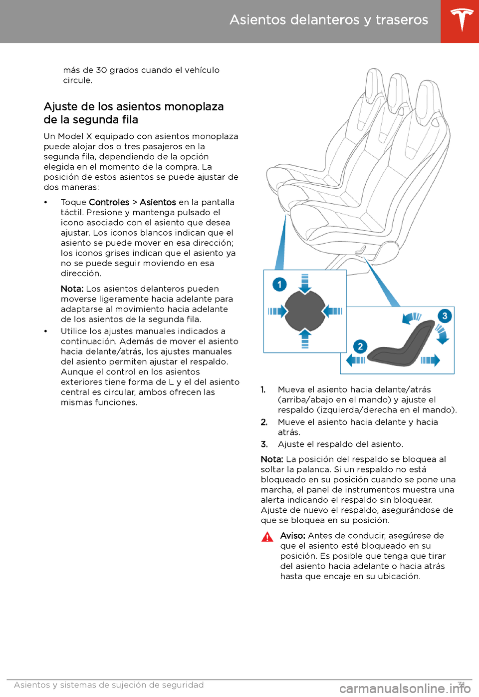 TESLA MODEL X 2020  Manual del propietario (in Spanish) m