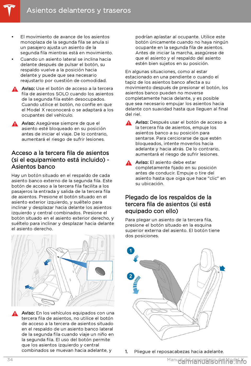TESLA MODEL X 2020  Manual del propietario (in Spanish) 