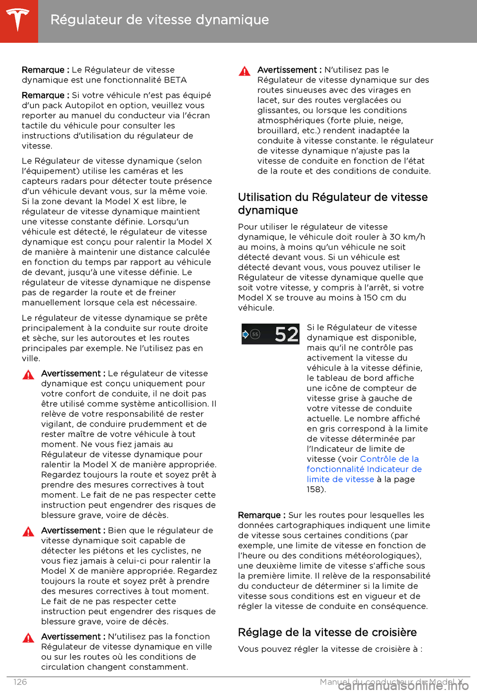 TESLA MODEL X 2020  Manuel du propriétaire (in French) R