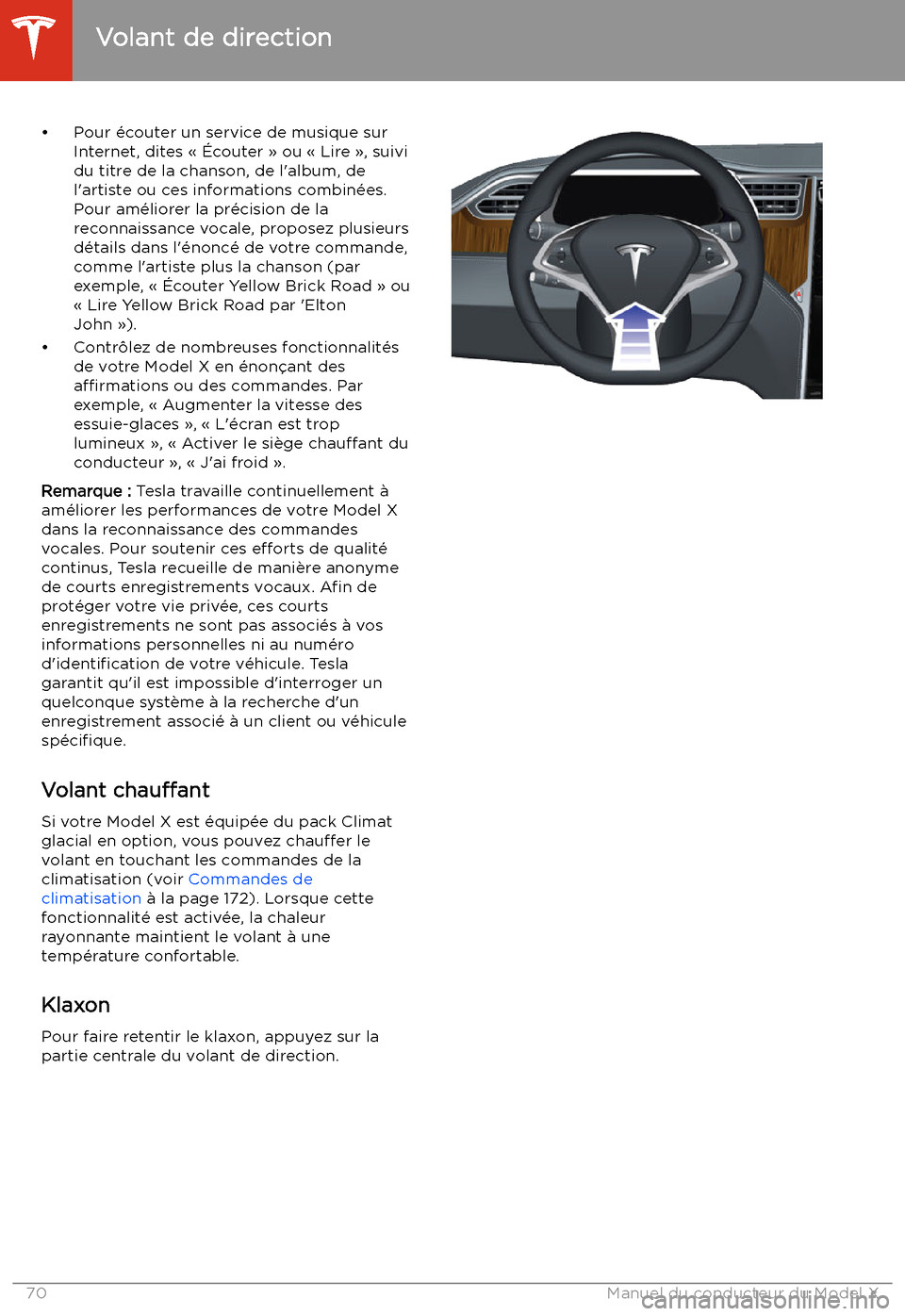TESLA MODEL X 2020 Manuel du propriétaire (in French) TESLA MODEL X 2020 Manuel du propriétaire (in French)