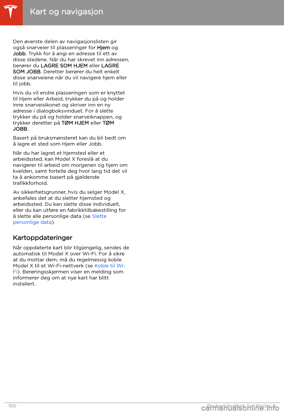 TESLA MODEL X 2020 Brukerhåndbok (in Norwegian) Den TESLA MODEL X 2020 Brukerhåndbok (in Norwegian) Den