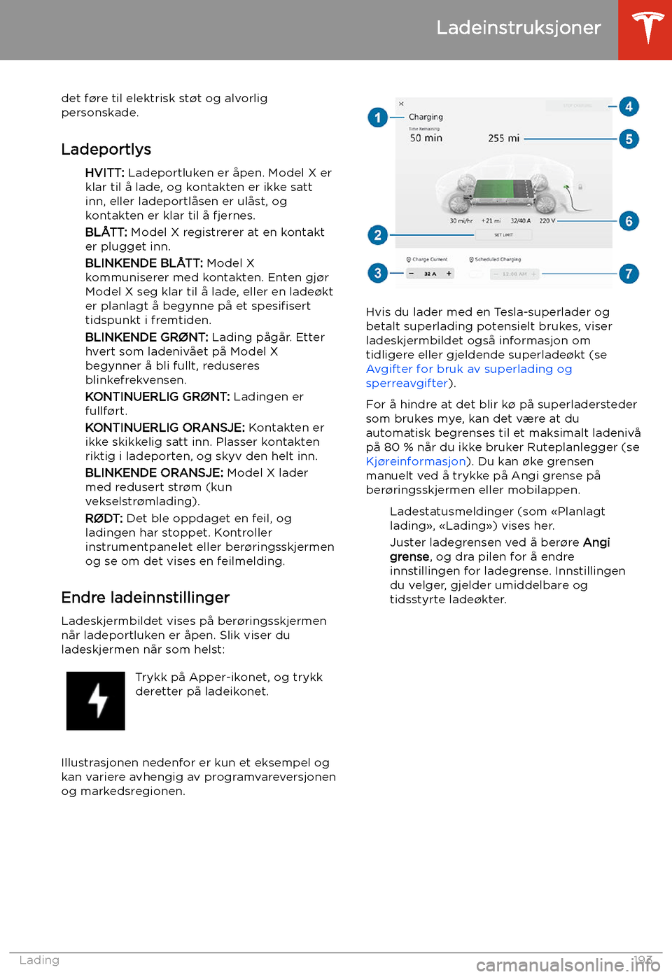 TESLA MODEL X 2020 Brukerhåndbok (in Norwegian) det f TESLA MODEL X 2020 Brukerhåndbok (in Norwegian) det f