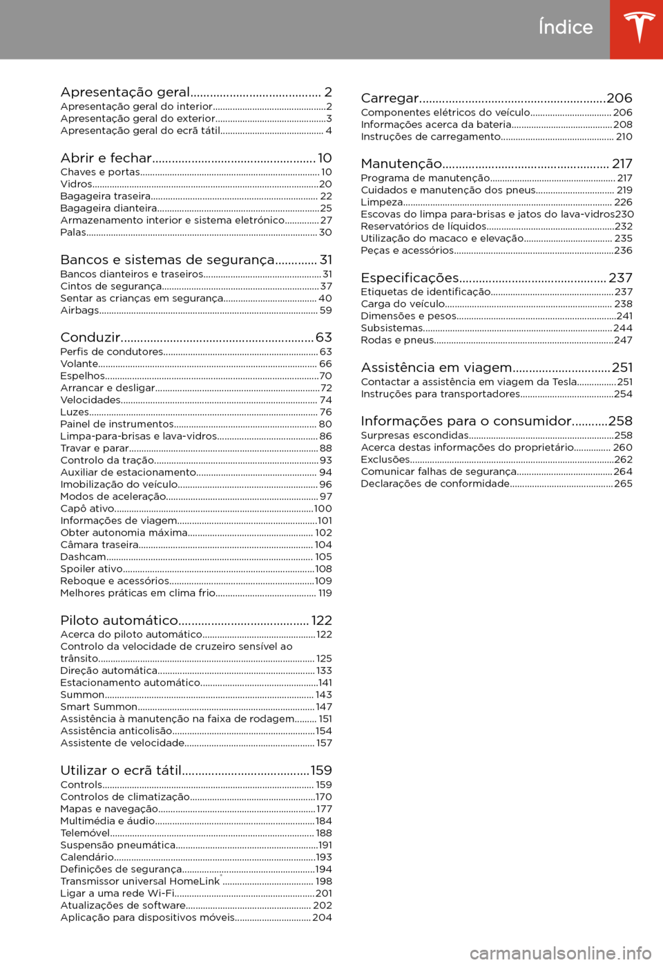 TESLA MODEL X 2020  Manual do proprietário (in Portuguese)  