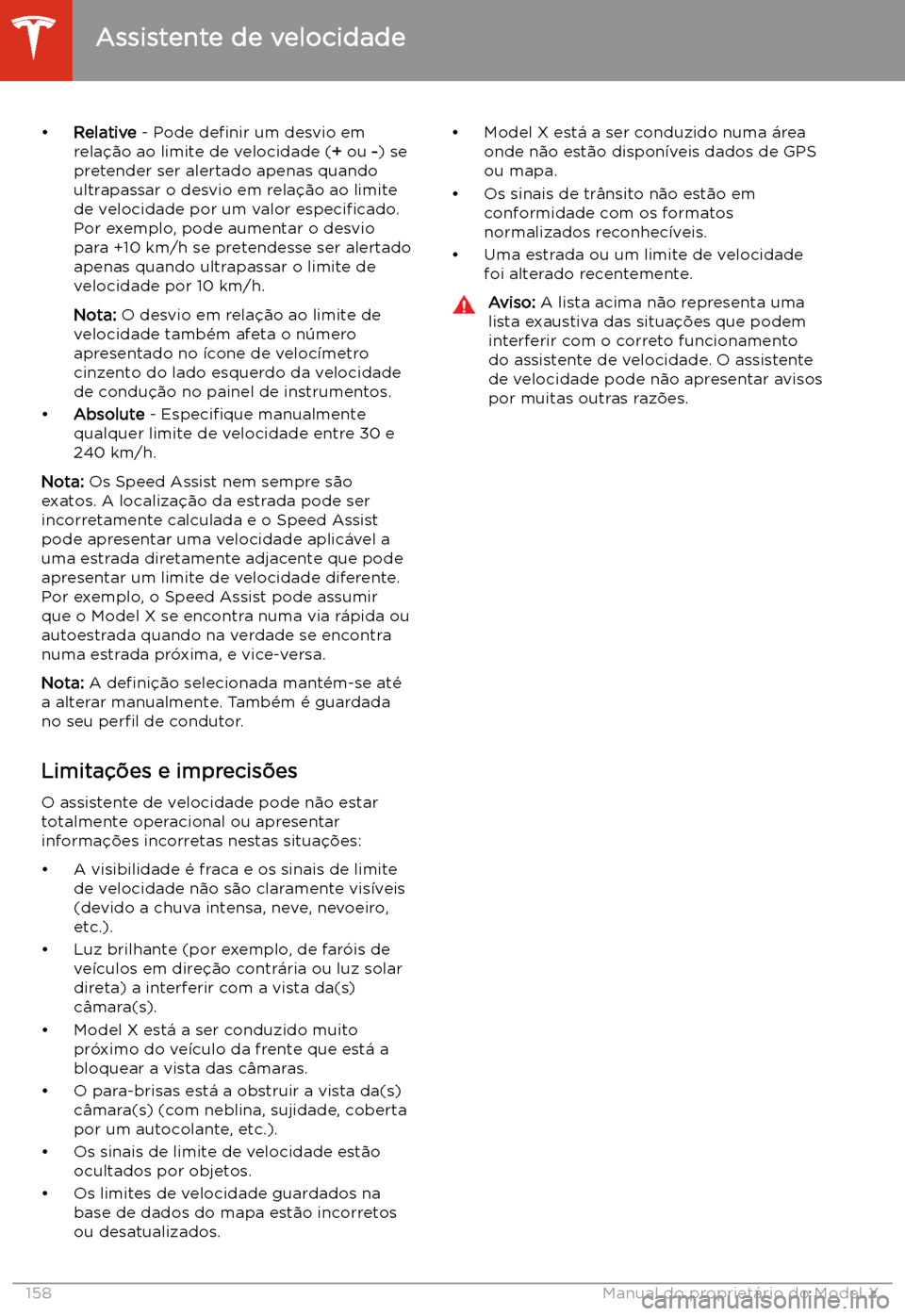 TESLA MODEL X 2020 Manual do proprietário (in Portuguese) TESLA MODEL X 2020 Manual do proprietário (in Portuguese)
