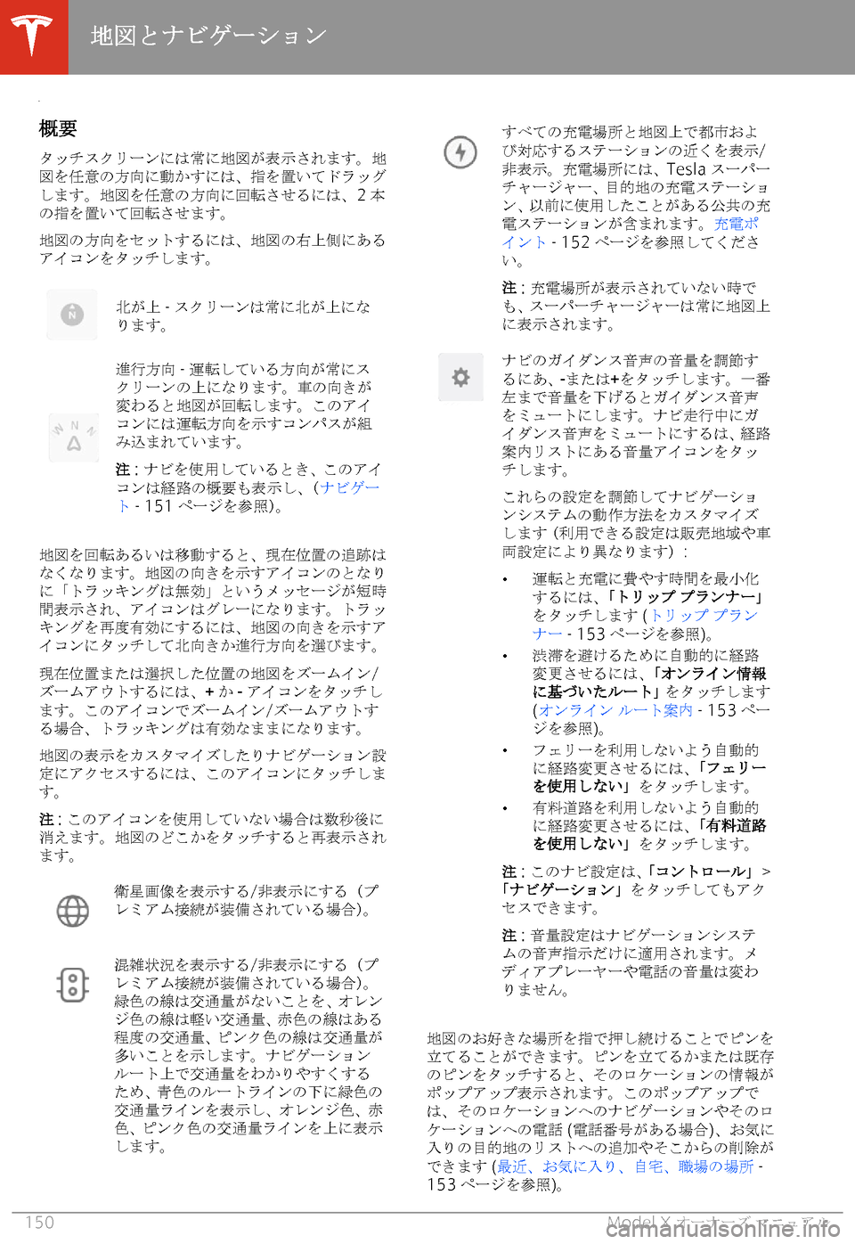 TESLA MODEL X 2020  取扱説明書 (in Japanese) 