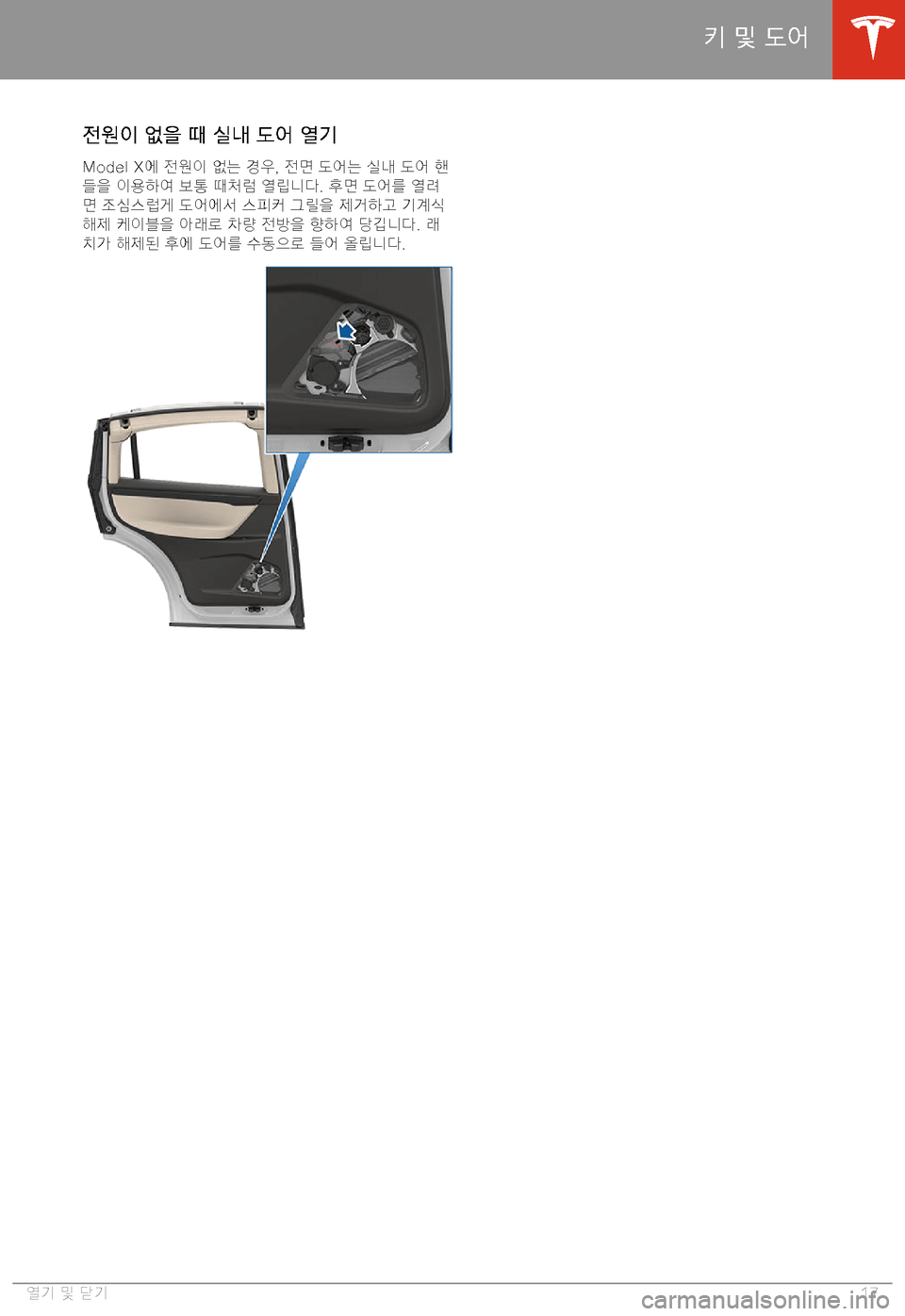 TESLA MODEL X 2020  사용자 가이드 (in Korean)  >!