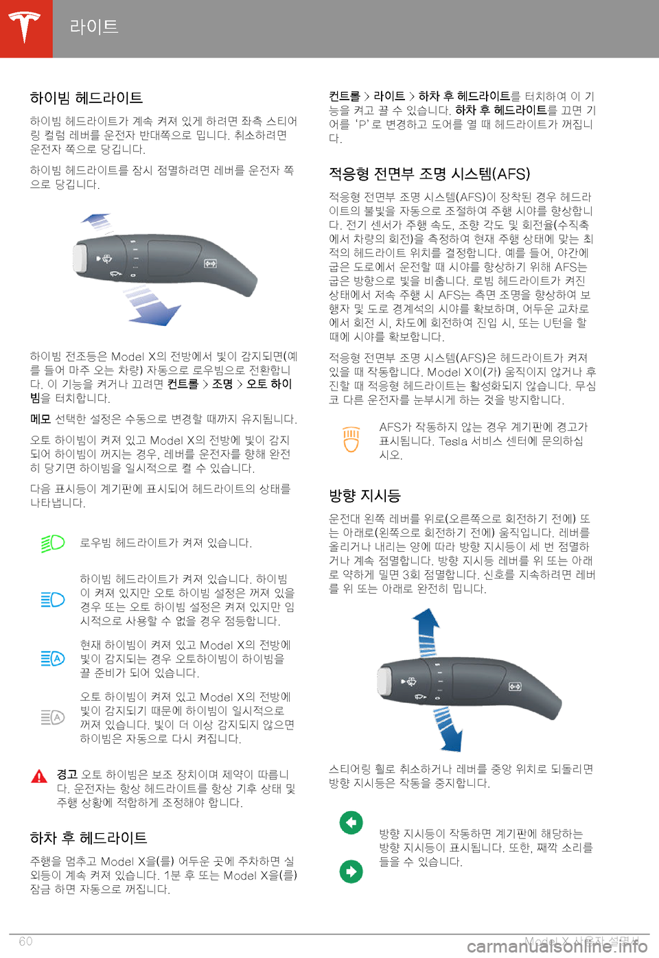 TESLA MODEL X 2020  사용자 가이드 (in Korean)  Ku=t4q� K