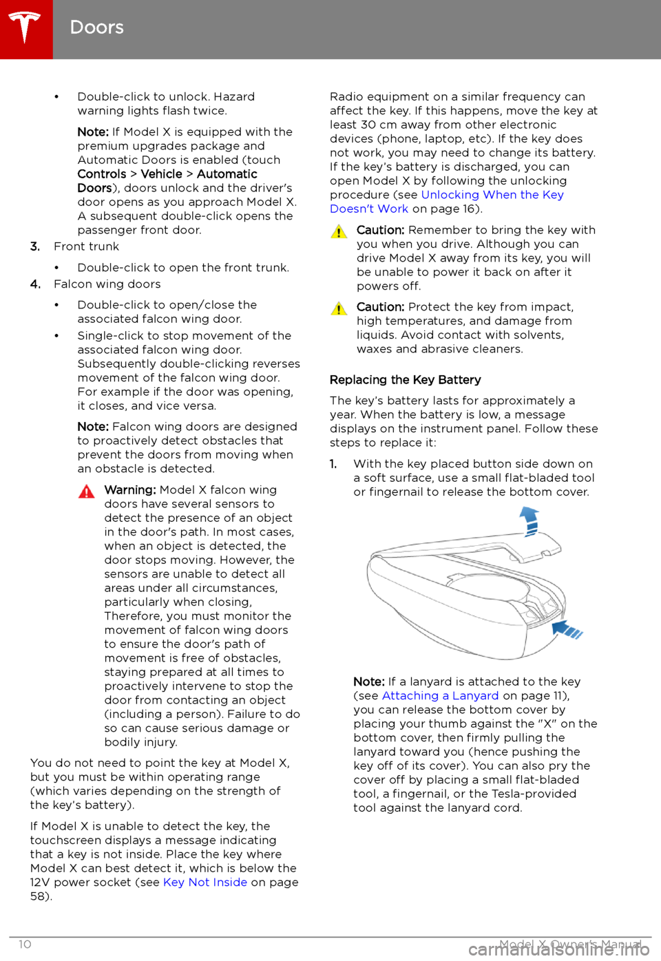 TESLA MODEL X 2019    User Guide 