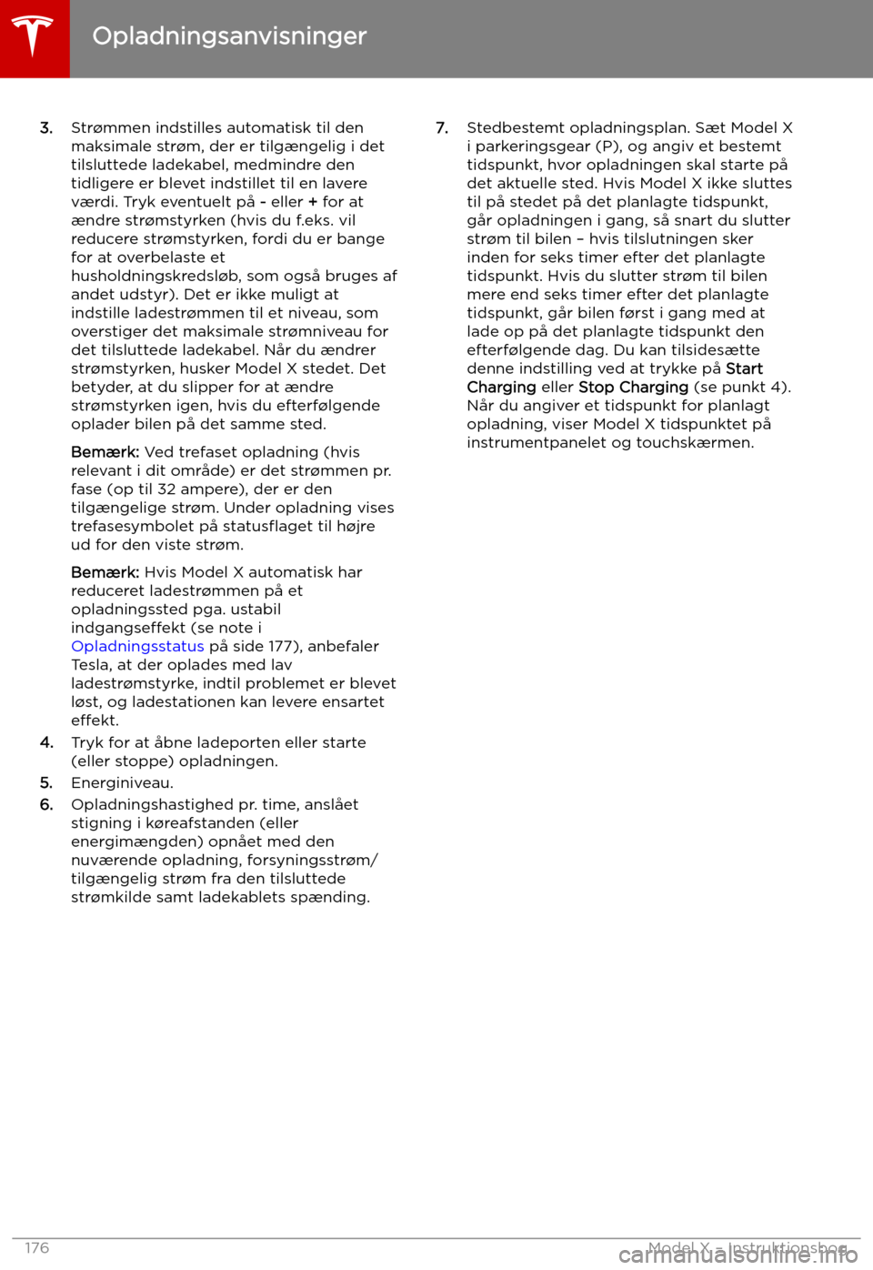 TESLA MODEL X 2019 Instruktionsbog (in Danish) 3.Str TESLA MODEL X 2019 Instruktionsbog (in Danish) 3.Str