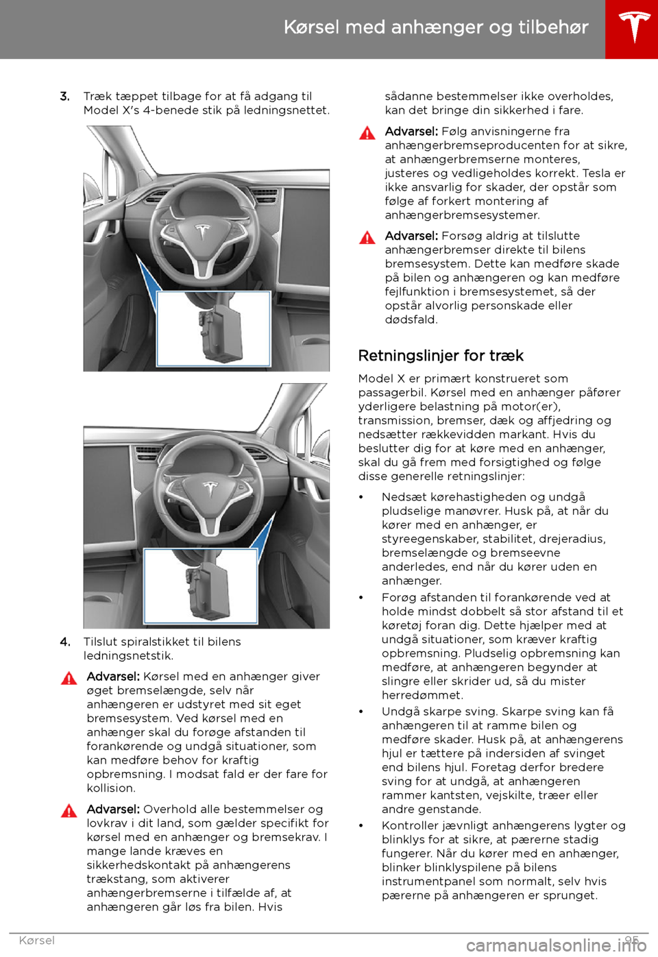 TESLA MODEL X 2019  Instruktionsbog (in Danish) 3.Tr TESLA MODEL X 2019  Instruktionsbog (in Danish) 3.Tr