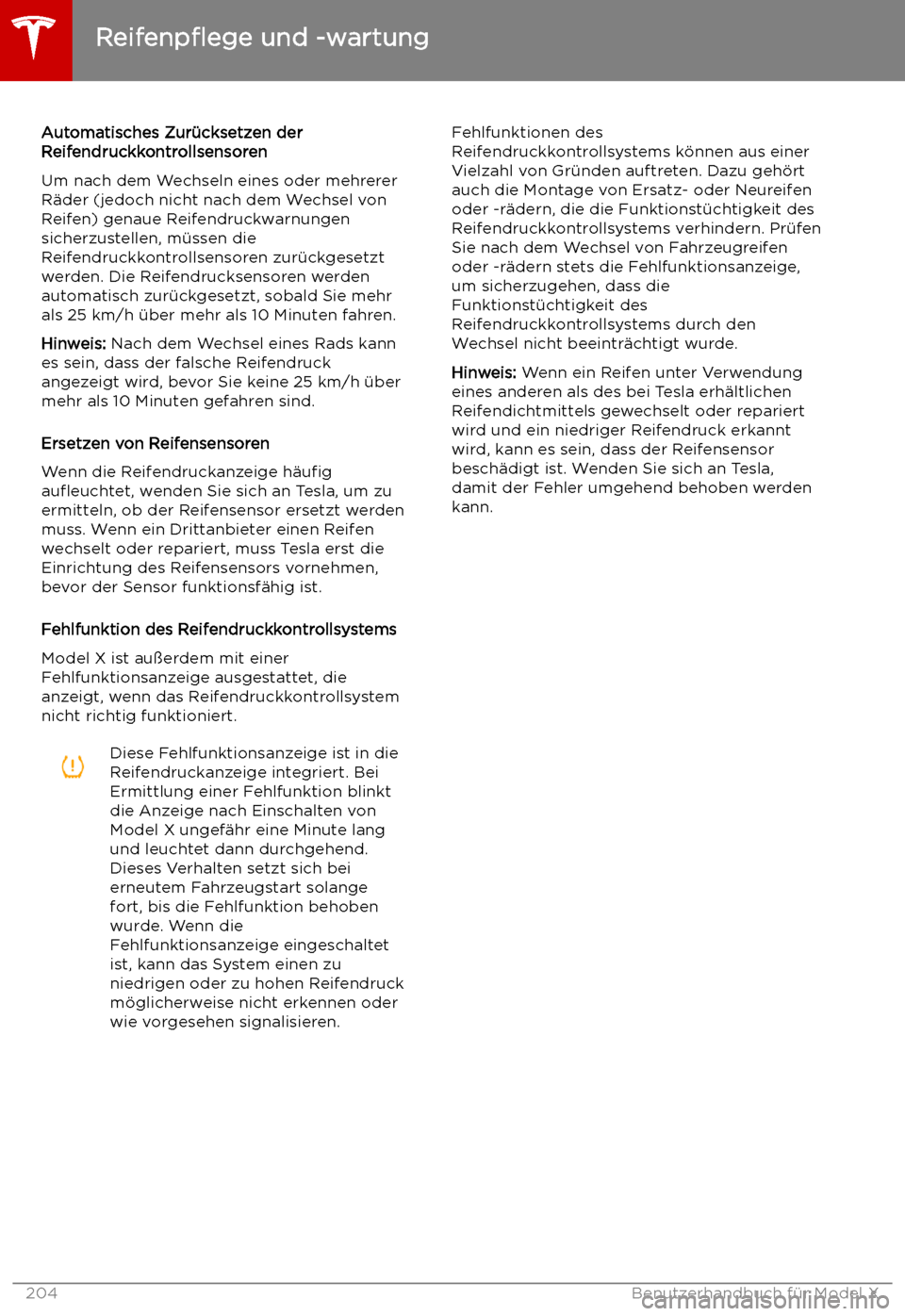 TESLA MODEL X 2019 Betriebsanleitung (in German) Automatisches Zur TESLA MODEL X 2019 Betriebsanleitung (in German) Automatisches Zur