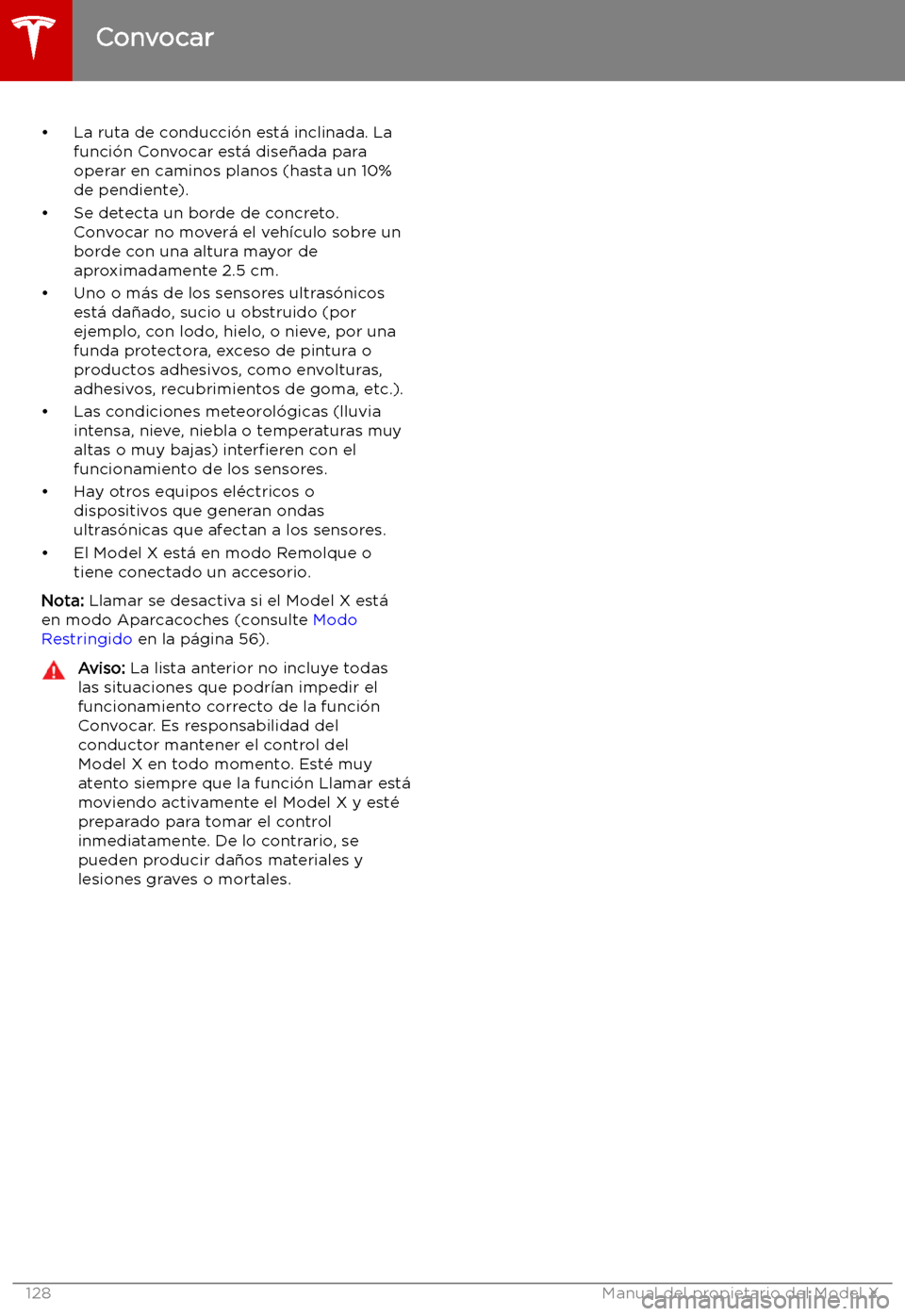 TESLA MODEL X 2019 Manual del propietario (in Spanish) TESLA MODEL X 2019 Manual del propietario (in Spanish)