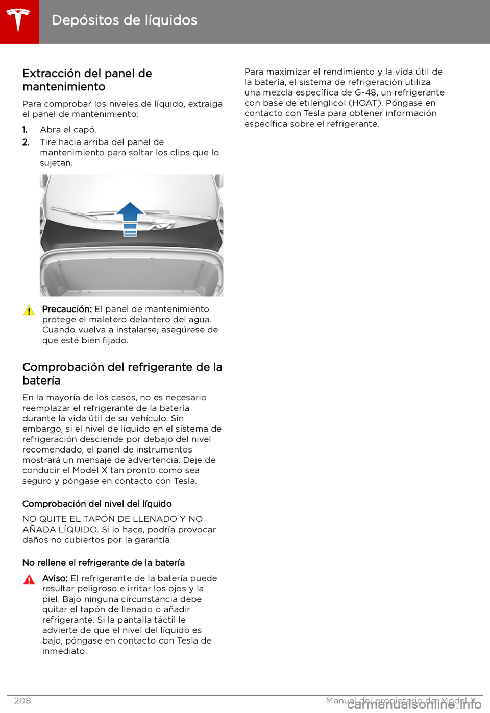 TESLA MODEL X 2019 Manual del propietario (in Spanish) Dep TESLA MODEL X 2019 Manual del propietario (in Spanish) Dep