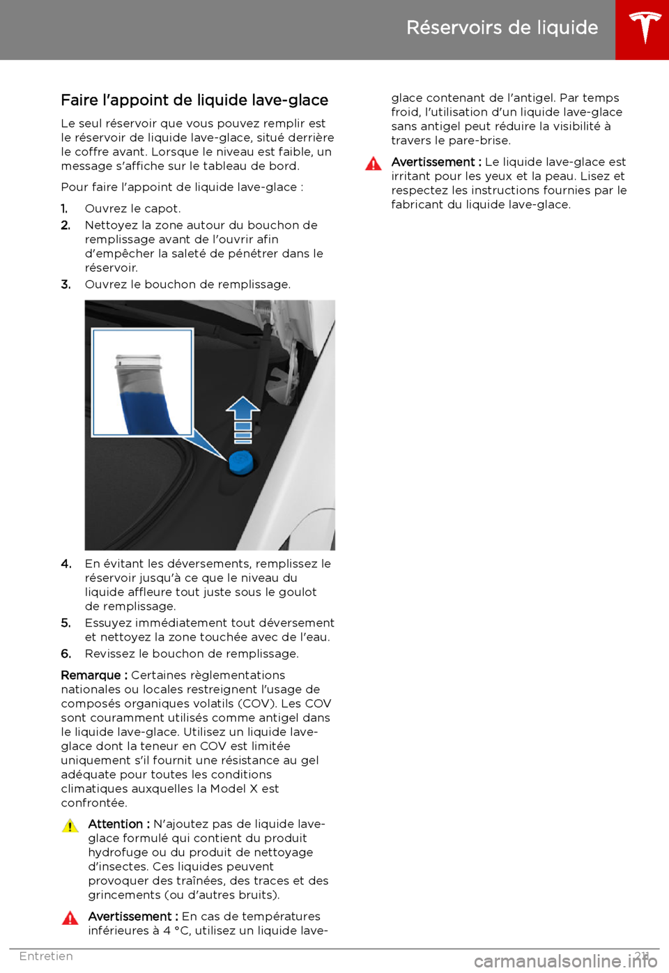 TESLA MODEL X 2019 Manuel du propriétaire (in French) Faire l TESLA MODEL X 2019 Manuel du propriétaire (in French) Faire l