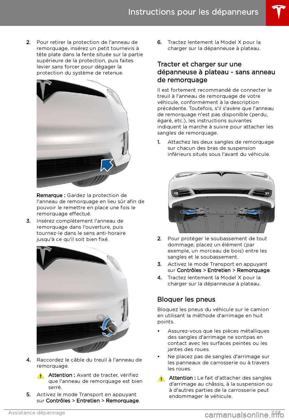 TESLA MODEL X 2019 Manuel du propriétaire (in French) 2.Pour retirer la protection de l TESLA MODEL X 2019 Manuel du propriétaire (in French) 2.Pour retirer la protection de l