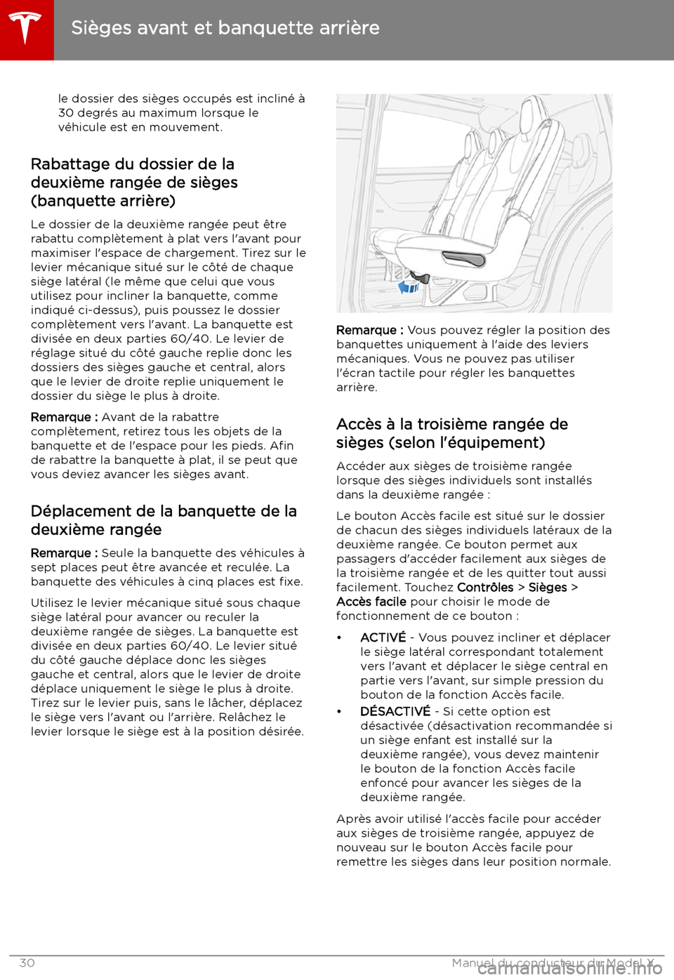 TESLA MODEL X 2019  Manuel du propriétaire (in French) le dossier des si