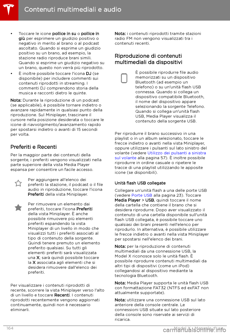 TESLA MODEL X 2019 Manuale del proprietario (in Italian) TESLA MODEL X 2019 Manuale del proprietario (in Italian)