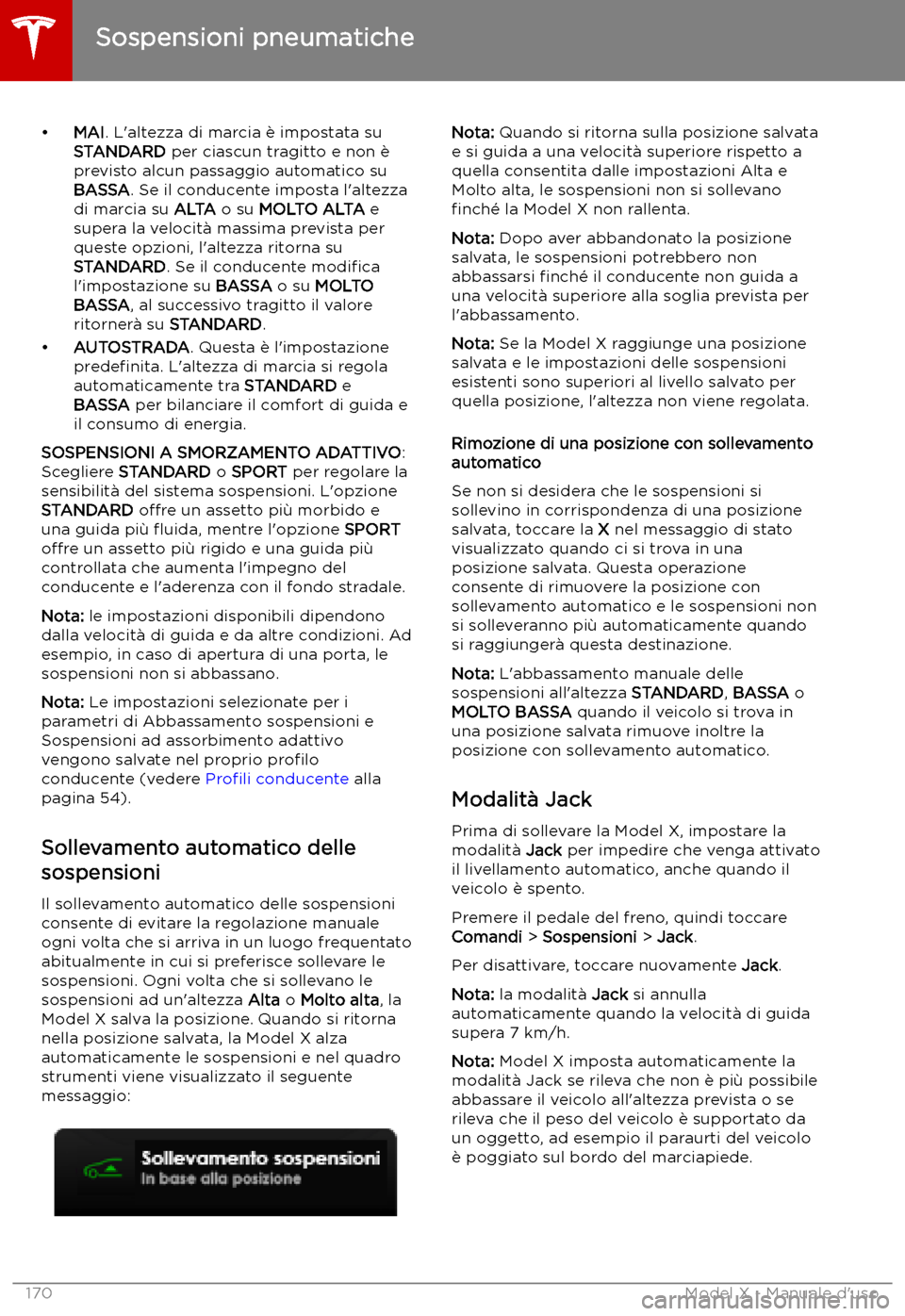 TESLA MODEL X 2019 Manuale del proprietario (in Italian) TESLA MODEL X 2019 Manuale del proprietario (in Italian)