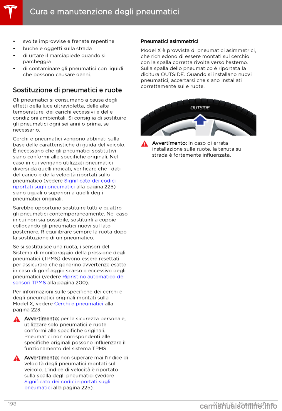 TESLA MODEL X 2019 Manuale del proprietario (in Italian) TESLA MODEL X 2019 Manuale del proprietario (in Italian)