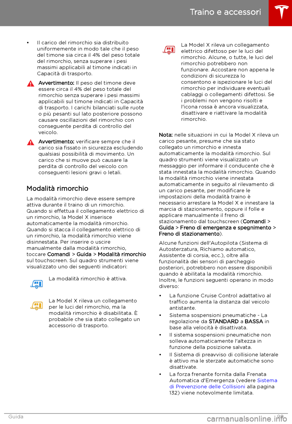 TESLA MODEL X 2019 Manuale del proprietario (in Italian) TESLA MODEL X 2019 Manuale del proprietario (in Italian)