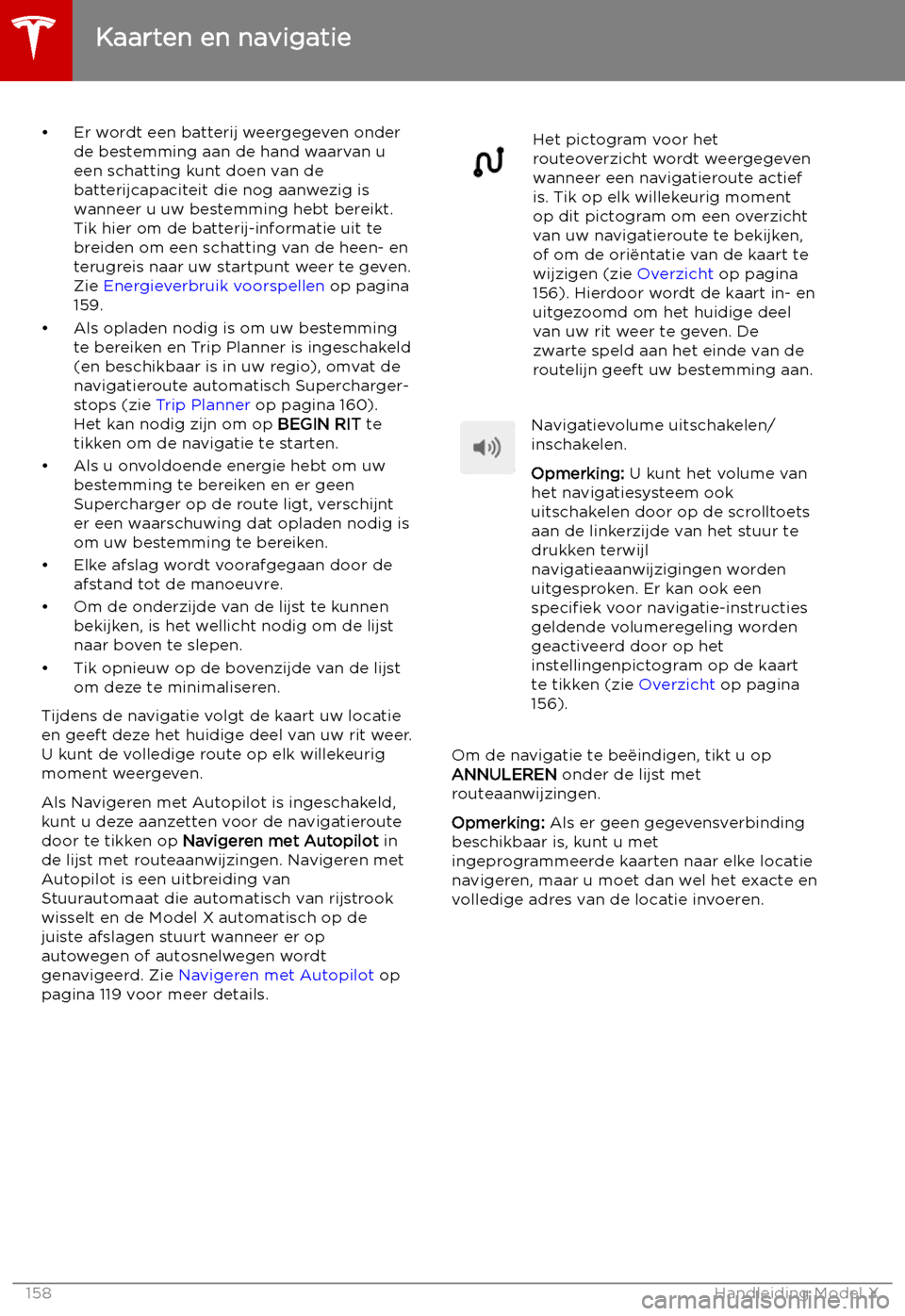 TESLA MODEL X 2019  Handleiding (in Dutch) 