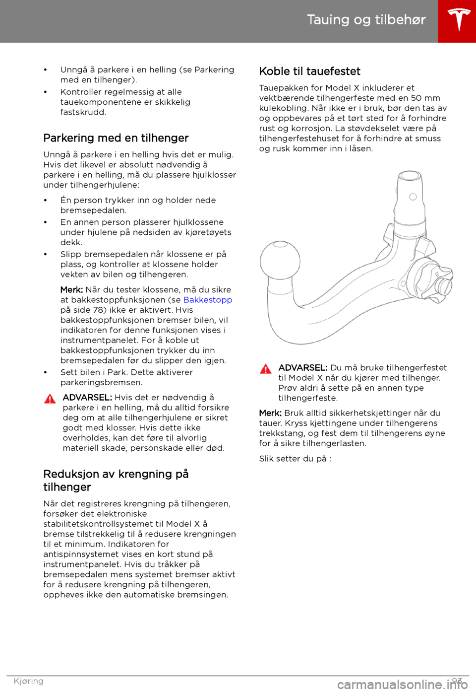 TESLA MODEL X 2019 Brukerhåndbok (in Norwegian) TESLA MODEL X 2019 Brukerhåndbok (in Norwegian)