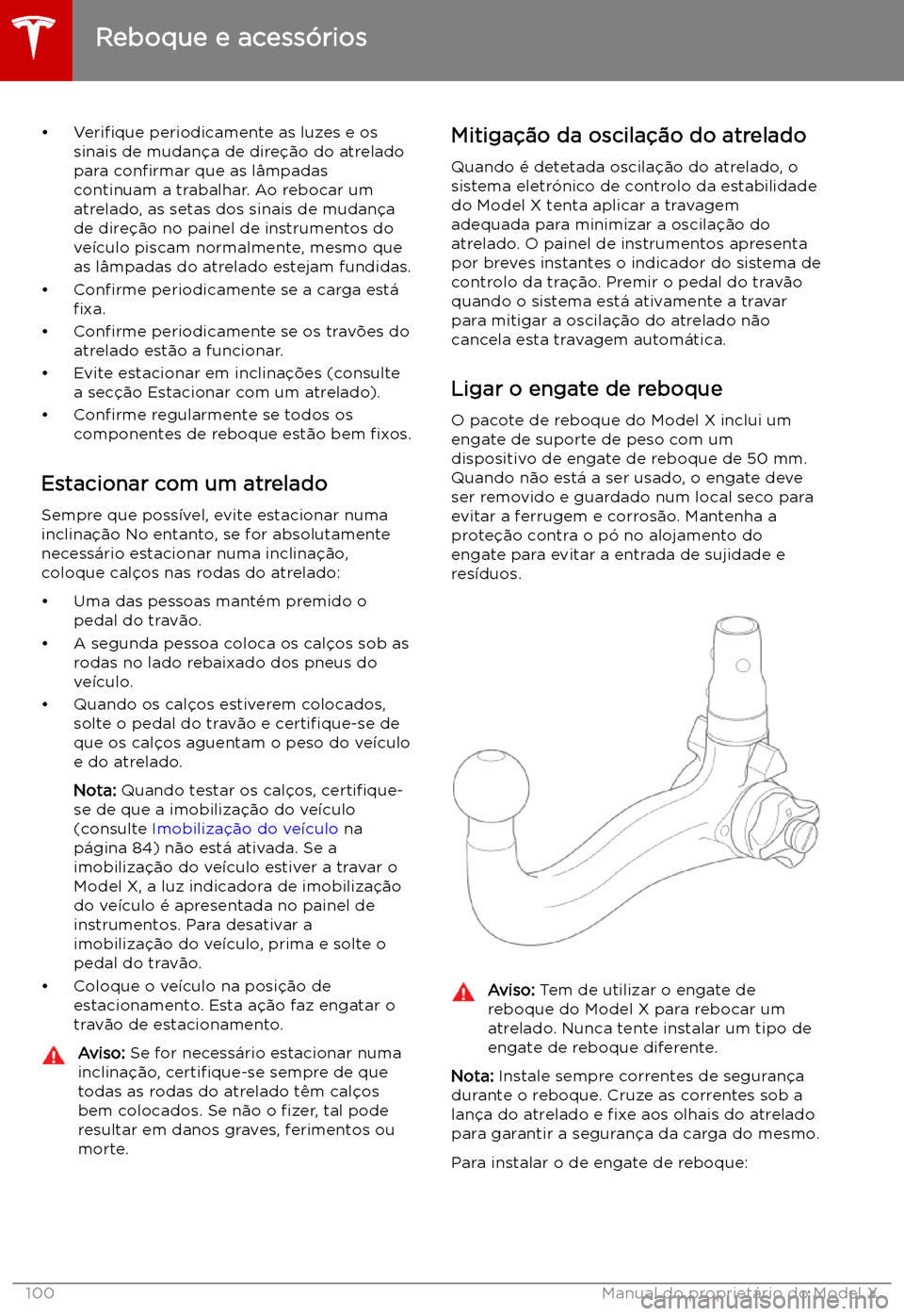 TESLA MODEL X 2019 Manual do proprietário (in Portuguese) TESLA MODEL X 2019 Manual do proprietário (in Portuguese)