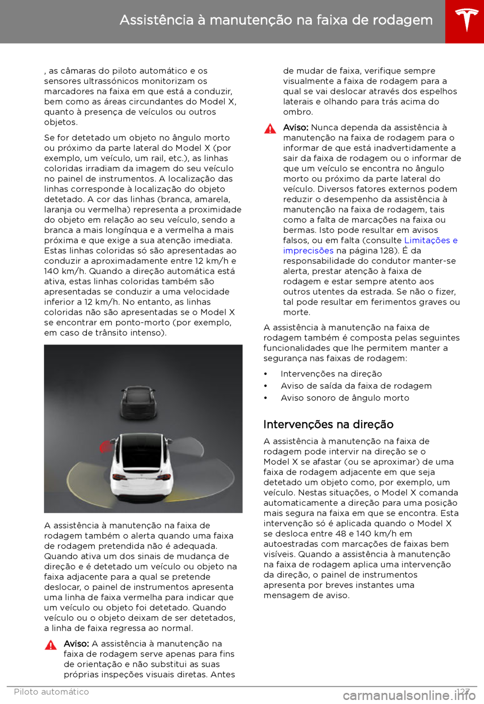 TESLA MODEL X 2019 Manual do proprietário (in Portuguese) Assist TESLA MODEL X 2019 Manual do proprietário (in Portuguese) Assist