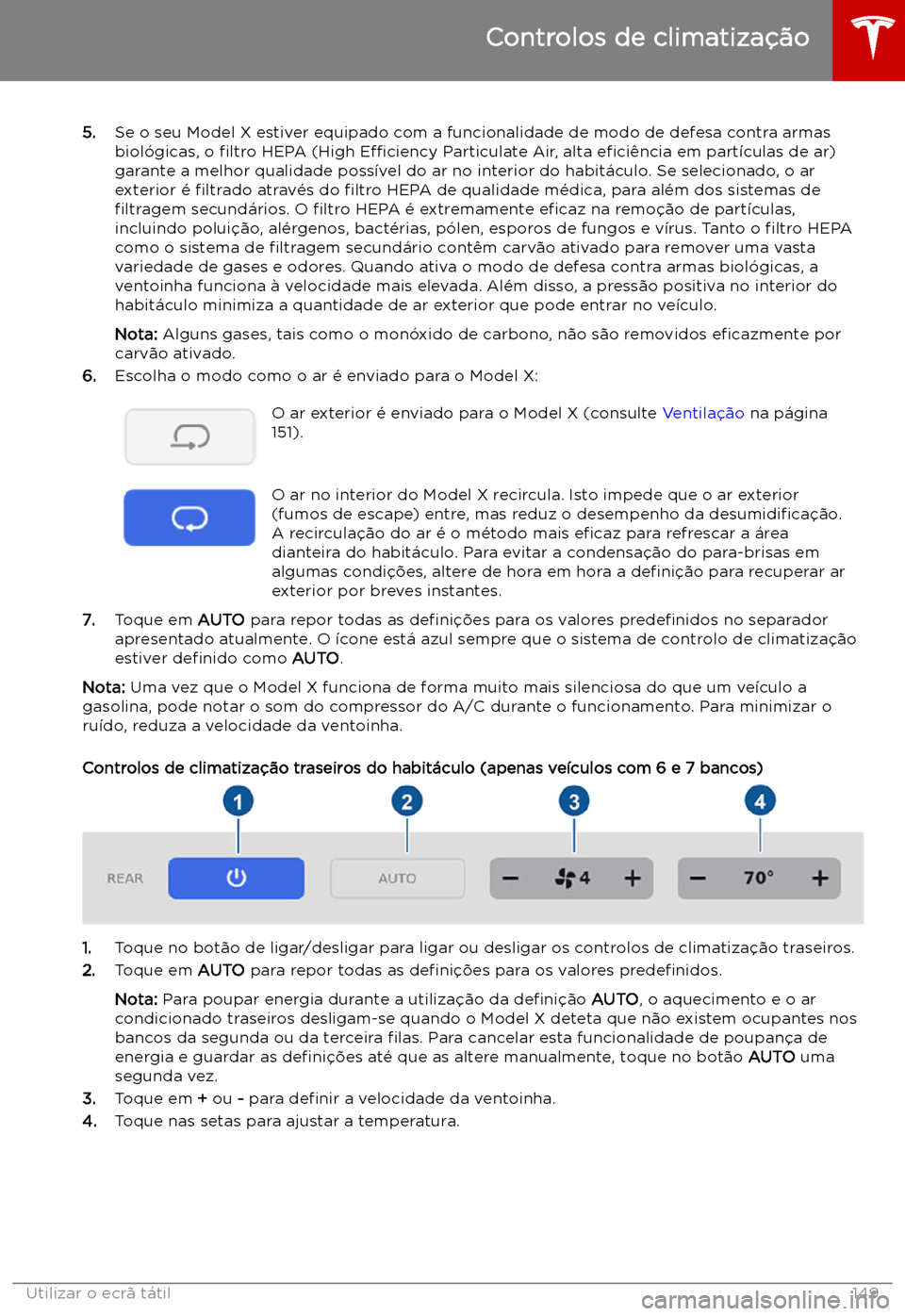 TESLA MODEL X 2019 Manual do proprietário (in Portuguese) 5.Se o seu Model X estiver equipado com a funcionalidade de modo de defesa contra armas
biol TESLA MODEL X 2019 Manual do proprietário (in Portuguese) 5.Se o seu Model X estiver equipado com a funcionalidade de modo de defesa contra armas
biol