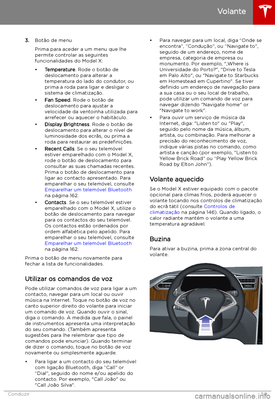 TESLA MODEL X 2019 Manual do proprietário (in Portuguese) 3.Bot TESLA MODEL X 2019 Manual do proprietário (in Portuguese) 3.Bot