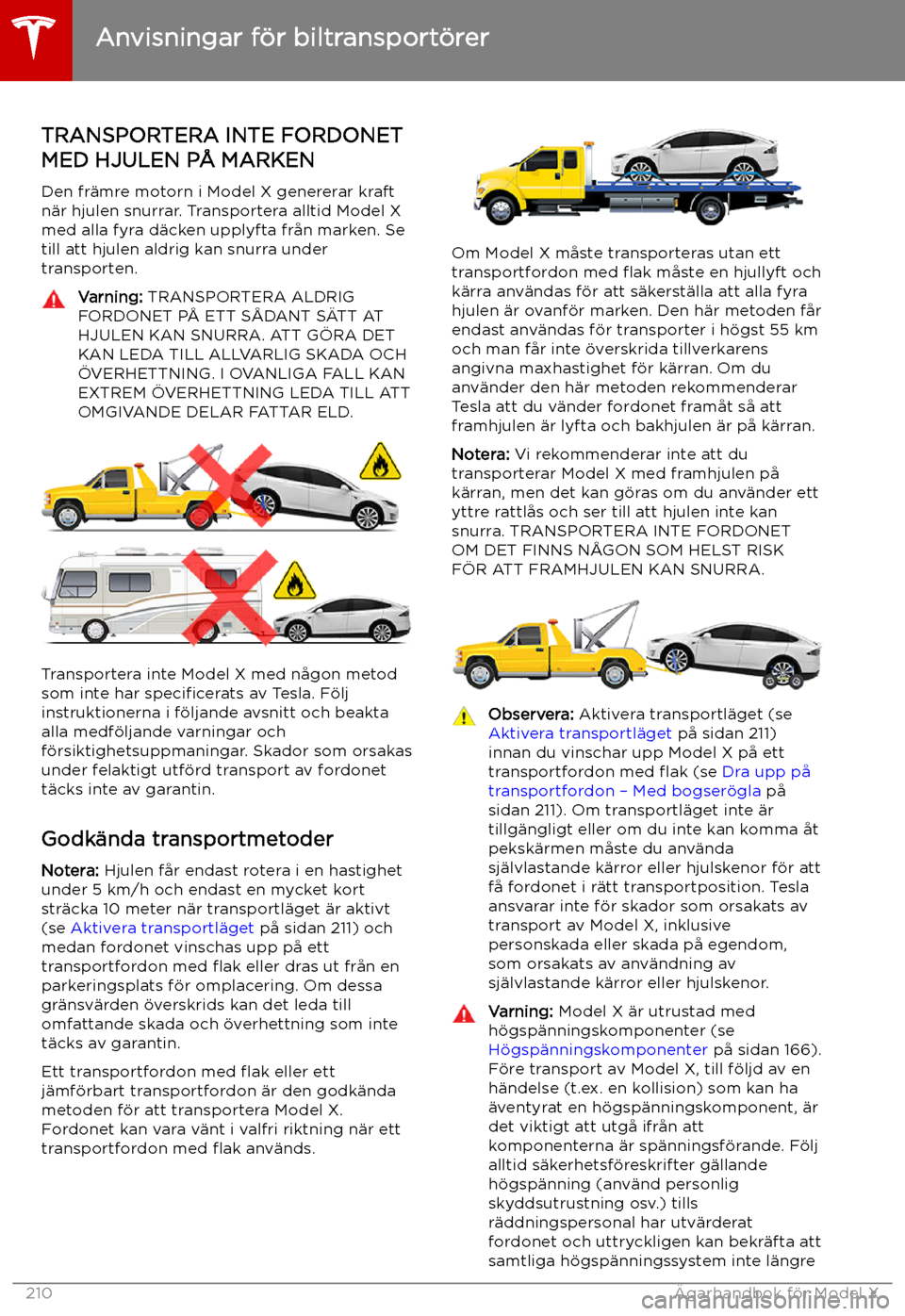 TESLA MODEL X 2019 Ägarmanual (in Swedish) Anvisningar f TESLA MODEL X 2019 Ägarmanual (in Swedish) Anvisningar f