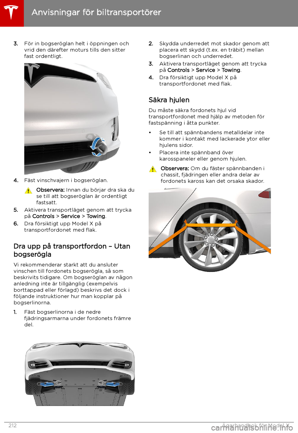 TESLA MODEL X 2019 Ägarmanual (in Swedish) 3.F TESLA MODEL X 2019 Ägarmanual (in Swedish) 3.F