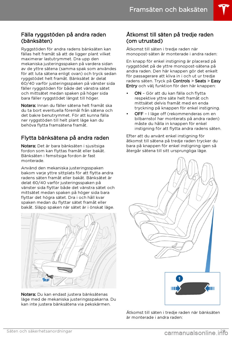 TESLA MODEL X 2019 Ägarmanual (in Swedish) F TESLA MODEL X 2019 Ägarmanual (in Swedish) F
