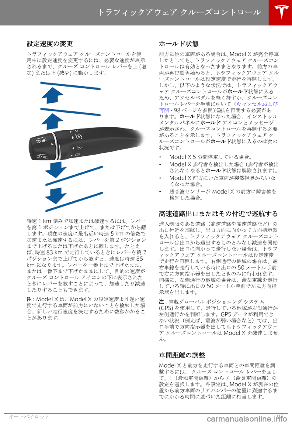 TESLA MODEL X 2019   取扱説明書 (in Japanese) 0