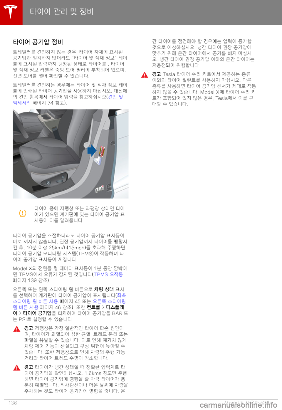 TESLA MODEL X 2019  사용자 가이드 (in Korean) F