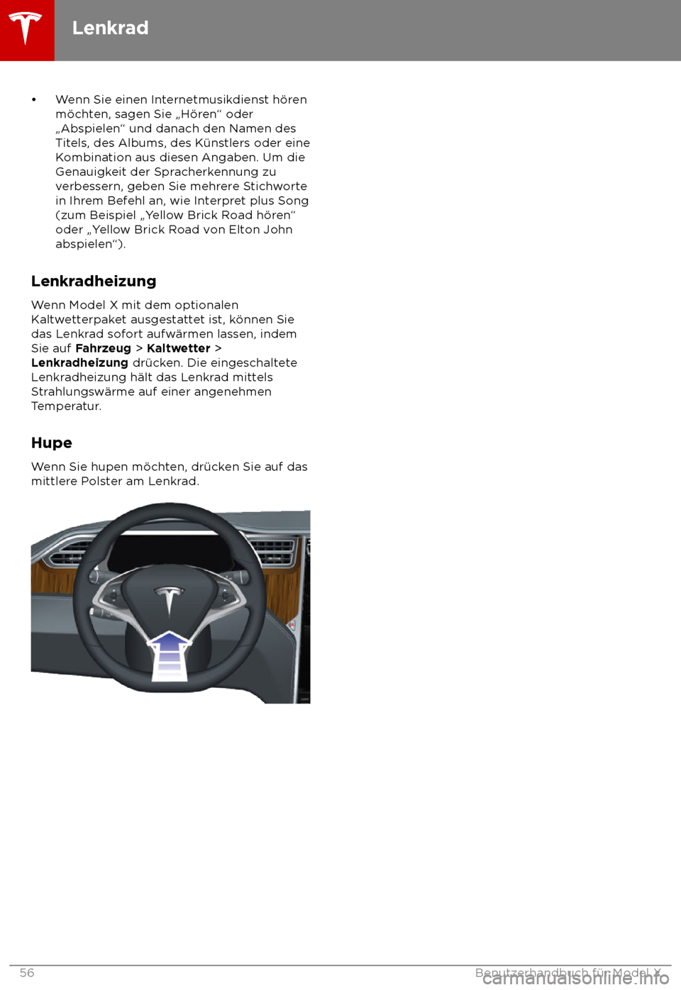 TESLA MODEL X 2018 Betriebsanleitung (in German) TESLA MODEL X 2018 Betriebsanleitung (in German)