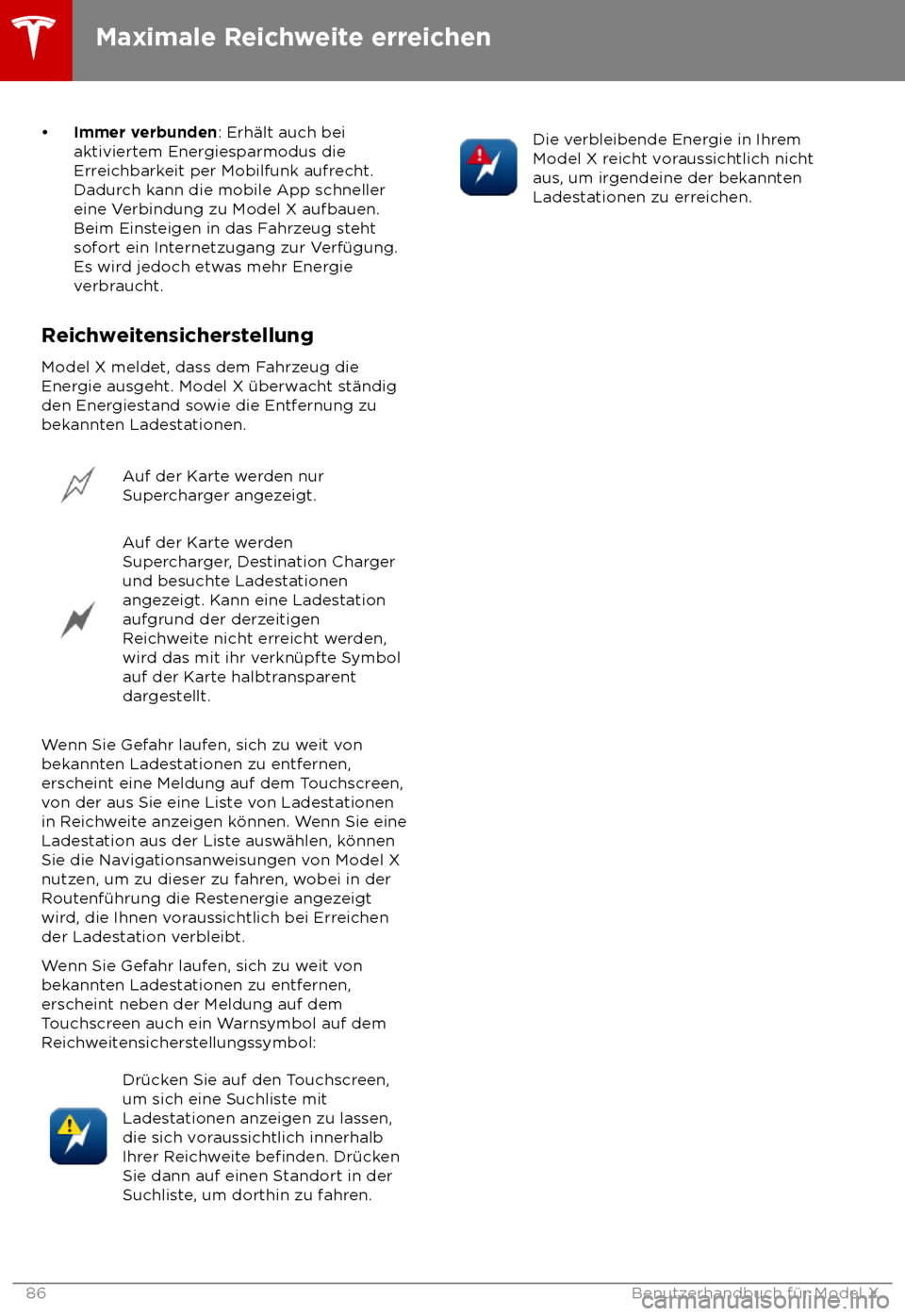 TESLA MODEL X 2018 Betriebsanleitung (in German) TESLA MODEL X 2018 Betriebsanleitung (in German)