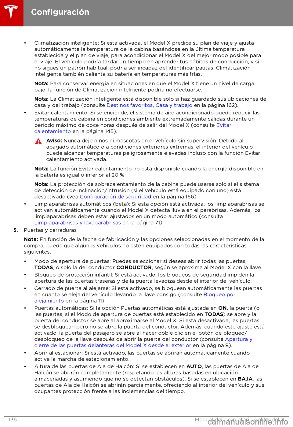 TESLA MODEL X 2018  Manual del propietario (in Spanish) 