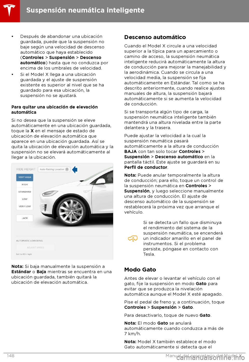 TESLA MODEL X 2018 Manual del propietario (in Spanish) TESLA MODEL X 2018 Manual del propietario (in Spanish)