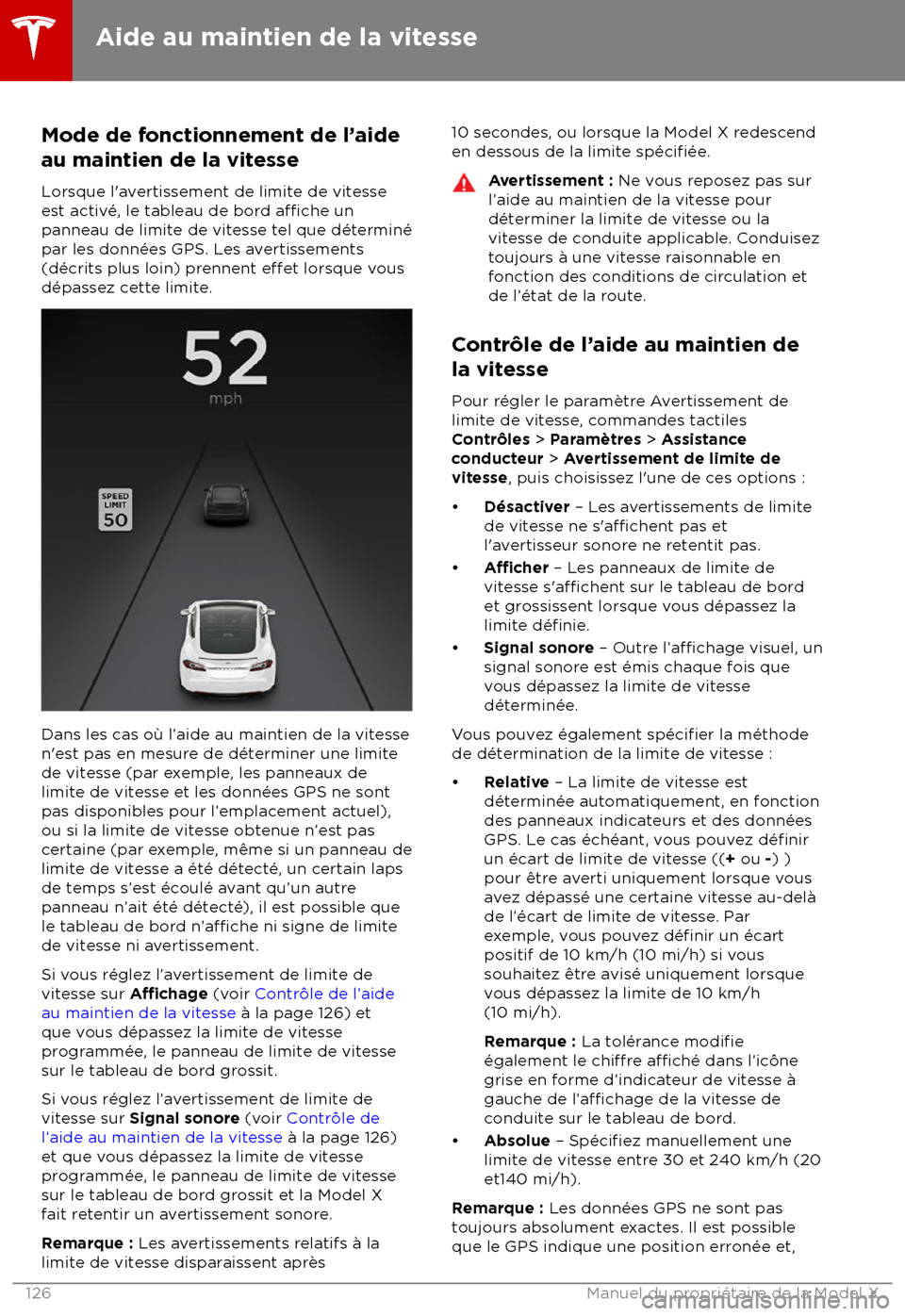 TESLA MODEL X 2018 Manuel du propriétaire (Canada) (in French) Mode de fonctionnement de l TESLA MODEL X 2018 Manuel du propriétaire (Canada) (in French) Mode de fonctionnement de l